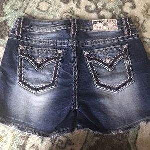 Miss Me denim Americana jean shorts